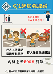 馬路不是你家灶咖  行人不看號誌馬路如虎口
