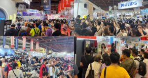 圖說三：台北3C數位影音家電展搭上暑期、開學前的換機熱潮，許多業者紛紛祭出超強優惠，吸引搶先購買AI家電、汰舊換新的民眾。（上聯國際展覽提供）