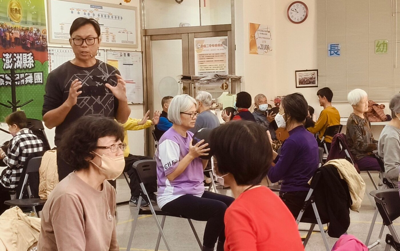 「澄澄老師」陳偉澄在朝陽社區推動銀髮運動受到肯定