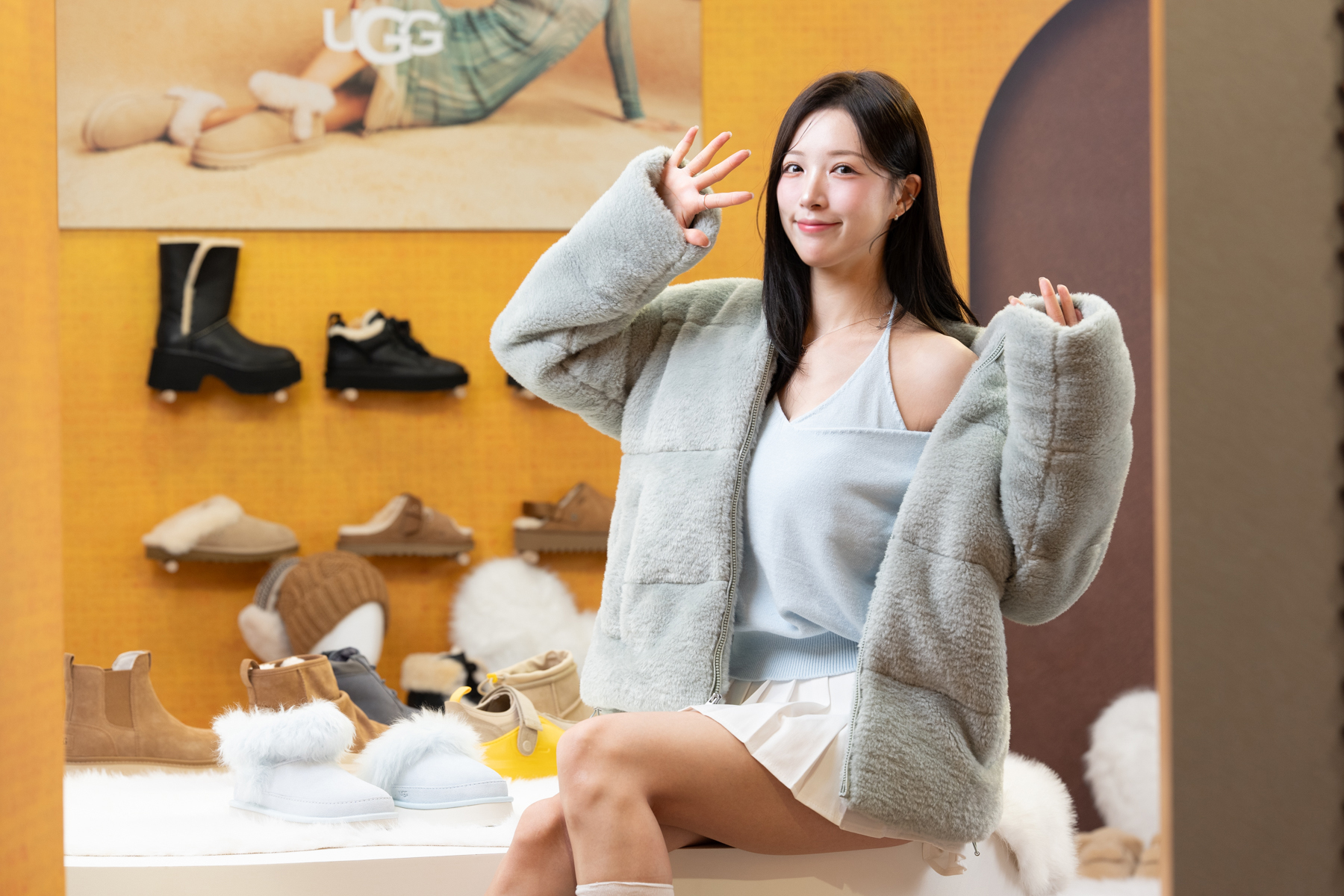 釜山女神李晧禎  現身UGG快閃店