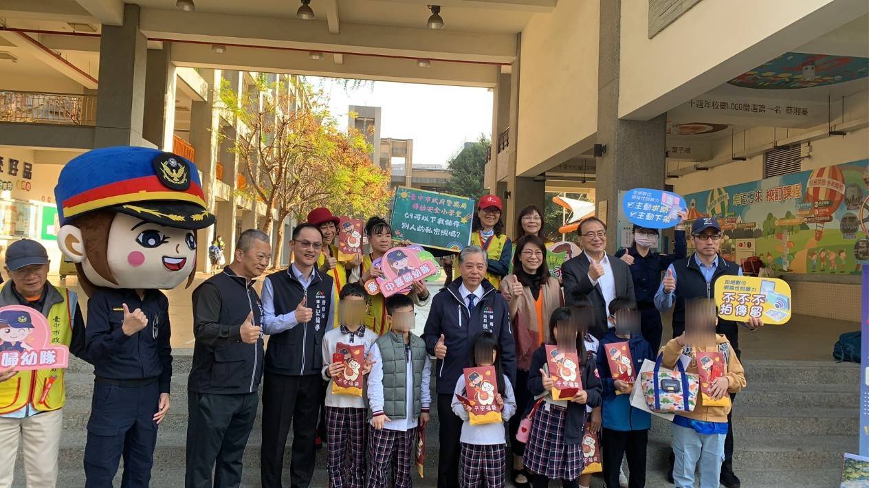 車潮湧現不擔心　中市六分局全力守護學童上學路