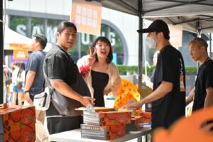圖3屏東獅⼦鄉愛⽂芒果台北三創展銷熱烈